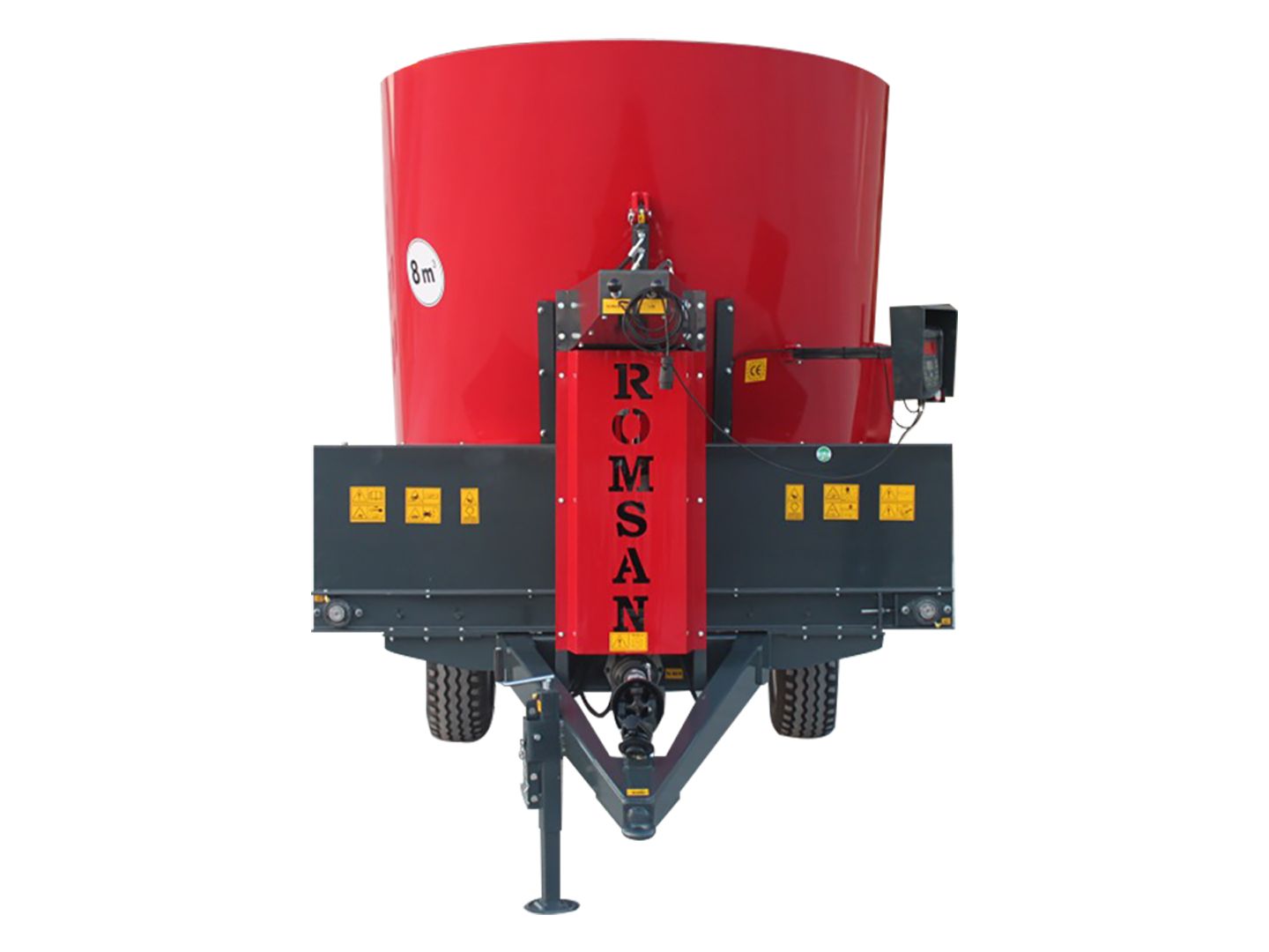 YK 80 - mélangeuse agricole Romsan - volume 8 m³ - 65 HP - 1 spirale_2