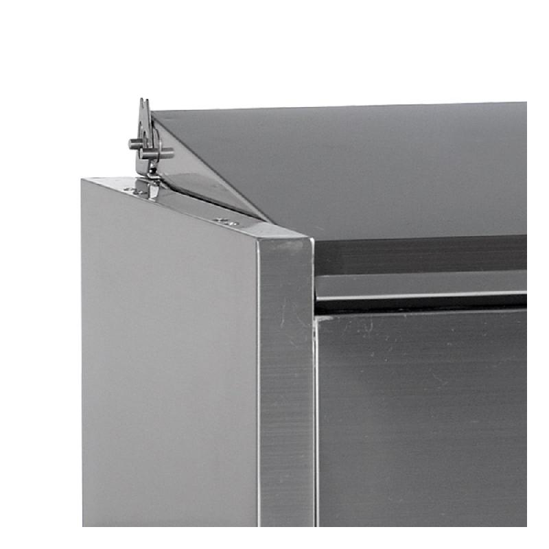 Vitrine à ingrédients réfrigérée avec capot - 7 x GN1/4 | Tefcold - GVC33-150 S/S_2