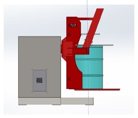 Mélangeur de fût industriel de 55l à 220l_2
