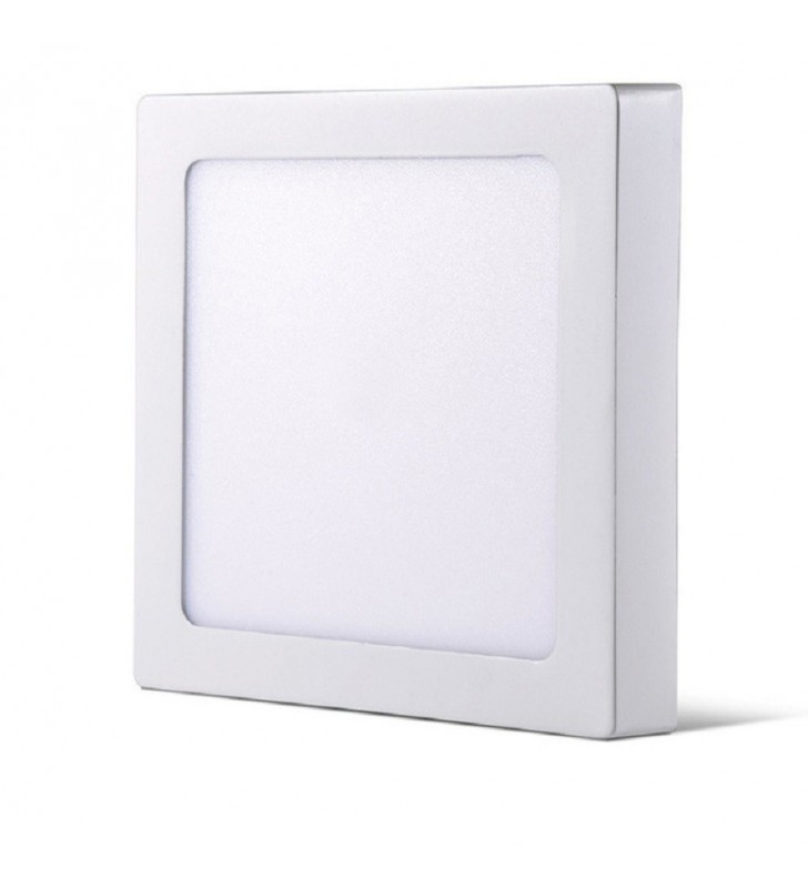 Plafonnier LED carré saillie 18W - IP20 - Réf DOSAIC18W4K - lumière 4000K - dimensions 217x217x35mm_2