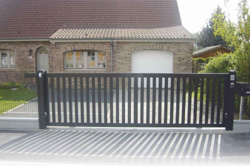 Portail coulissant barreaudé - 2500 / 1500_2