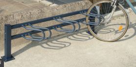 Support vélo 3 places - simple face - CONVIVIALE - Rangement en épi - Acier peint sur galva_2