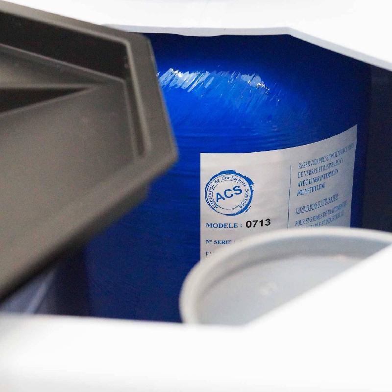 Adoucisseur eau 4l fleck 5600 mv mécanique volumétrique complet avec accessoires fabriqué en france_2
