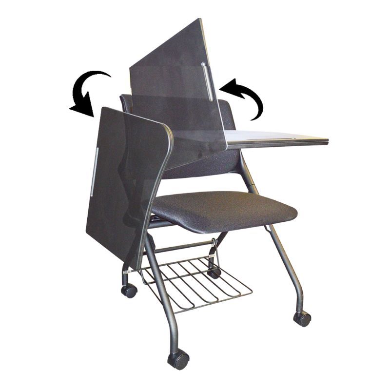 Chaise mobile Arastand Cross - pliable et rabattable pour espaces multimédias_2