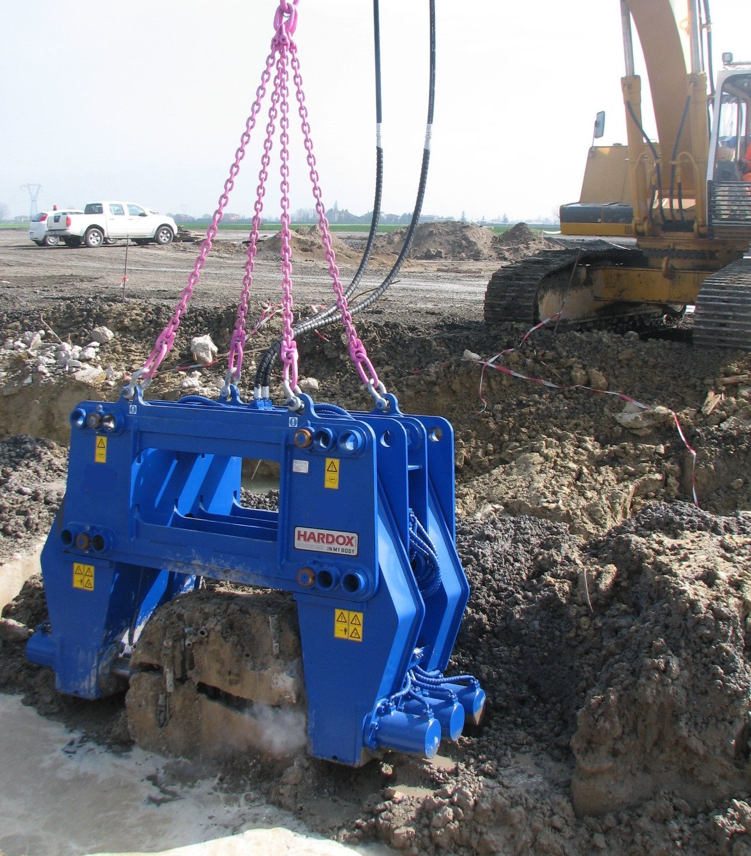 Éminceur à béton pour pelles 30 à 70 tonnes - 4650 à 5300 kg avec rotator - Ouverture réglable 1000 à 1500 mm_2