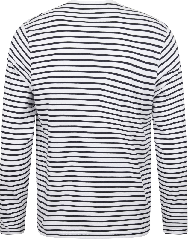 T-shirt rayé manches longues - Skinni Fit - Unisexe - 100% coton jersey - Réf: SFM204_2