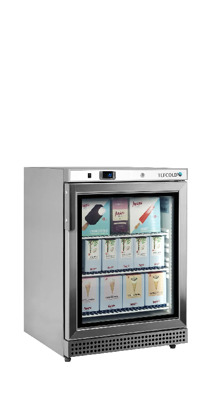 Congélateur vertical vitré UF200VSG (200 / 120L) Inox TEFCOLD_2
