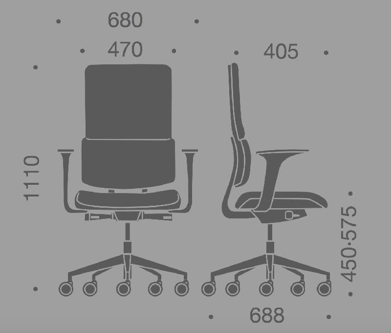 Fauteuil de bureau Wi Max avec coque blanche - Sokoa. - Oui, Vert 155_2