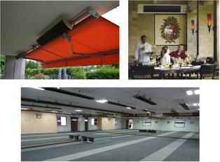 Panneau radiant - Modèle PC1800R - Télécommande et régulation d'intensité - Hauteur d'installation 2,5 m_2