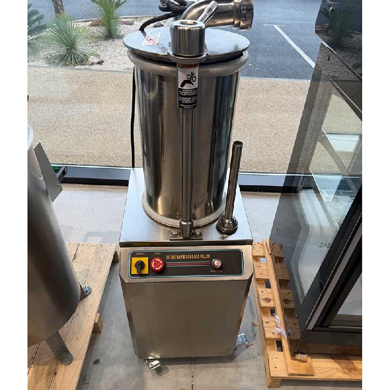 Poussoir à saucisses hydraulique sur socle 25 litres | Déstockage Neuf_2
