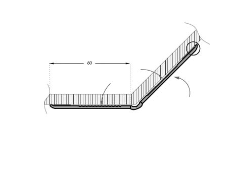 Cornière antibactérienne en PVC classée Bs2 d0 pour protection d'angles