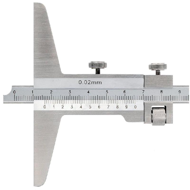Jauge de profondeur mécanique en inox - haute qualité - lecture au 0,02 mm - 300 mm_2