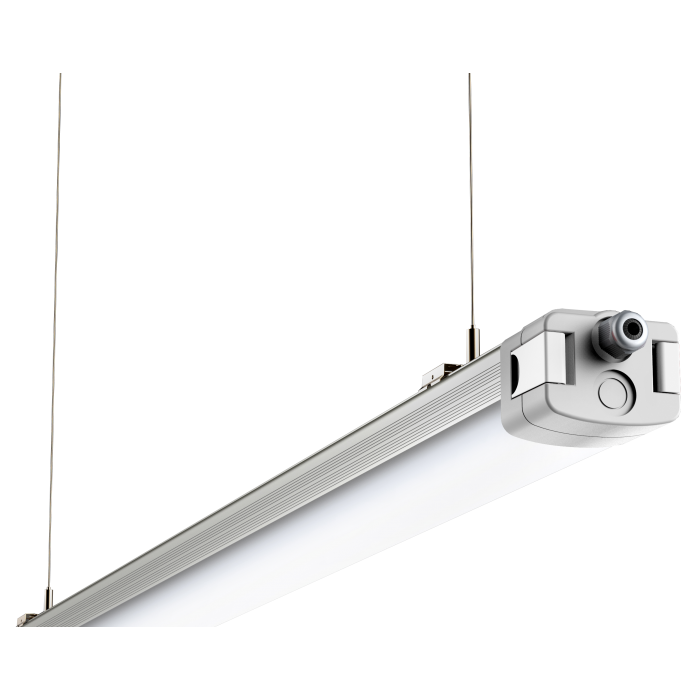 Éclairage industriel LED 145.6 lm/W pour entrepôts