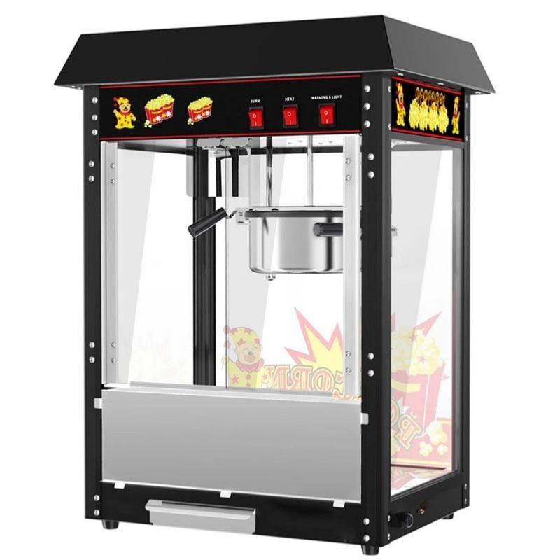 Machine à pop-corn professionnelle 1500 W 8 OZ 5 kg/h - Noire_2