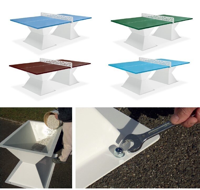 Table de ping-pong outdoor BALIA DIABOLO Resitec HD 35 - Référence BTD3590 - Plateau 35 mm, filet anti-vandalisme_2