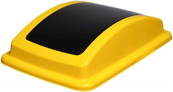 Couvercle basculant pour bac de tri 40L - 3 coloris (noir, bleu, jaune) - Polypropylène 70% recyclé pour version noire_2
