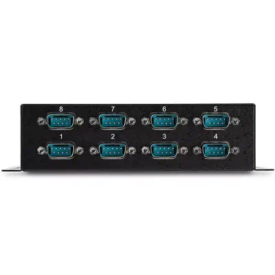 Hub série RS232 à  8 ports - Adaptateur USB vers 8x DB9 RS232 à  montage mural et rail DIN_2