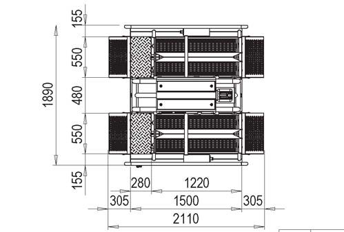 Sas d'hygiene à 2 passages pour la désinfection des mains et des semelles de chaussures_2