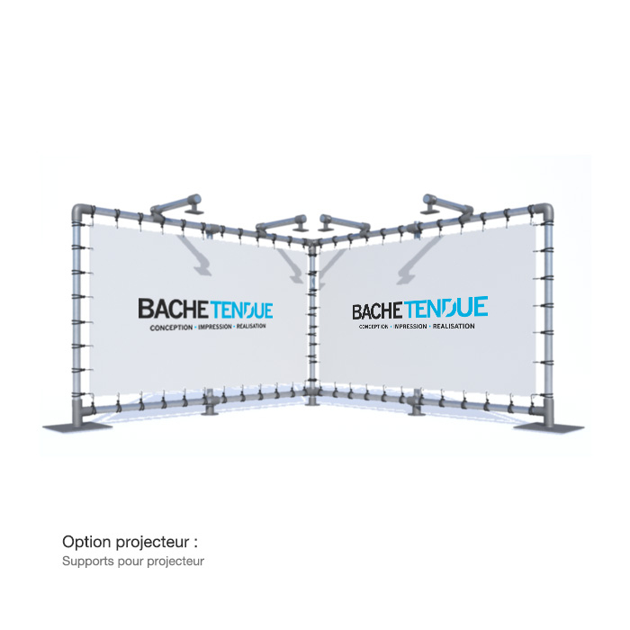 Stand en V fixe - Bâche Tendue - So-Stand_2