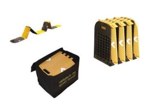 Ralentisseur temporaire de chantier pliable - polyuréthane - 25 mm - 30 km/h - 20 tonnes par essieu_2