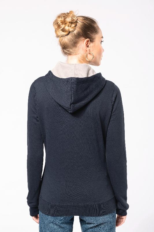 Sweat-shirt à capuche bicolore femme - Réf : K465 - Kariban - 280 g/m²_2
