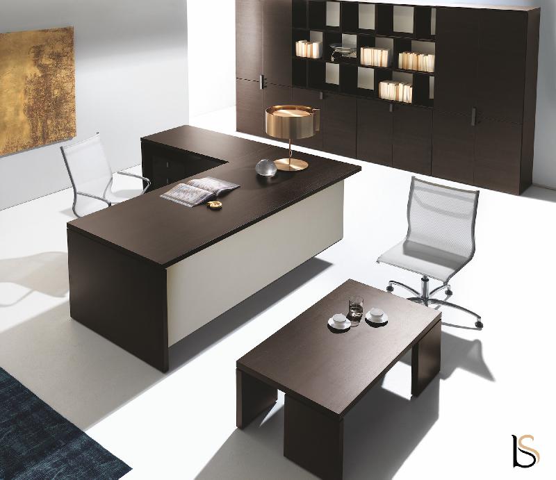 Bureau de direction style classique Lithos - Dellarovere - 220, Gauche, Noyer_0