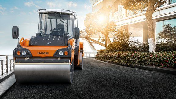 Hd+ 120 vo rouleau compresseur tandem - hamm - poids 12740 kg_2