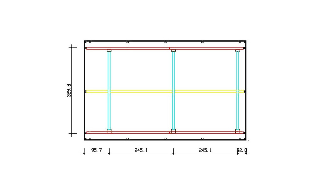 Abri camping-car ouvert evasion / structure en bois / toiture plate / 4.74 x 3.20 m_2