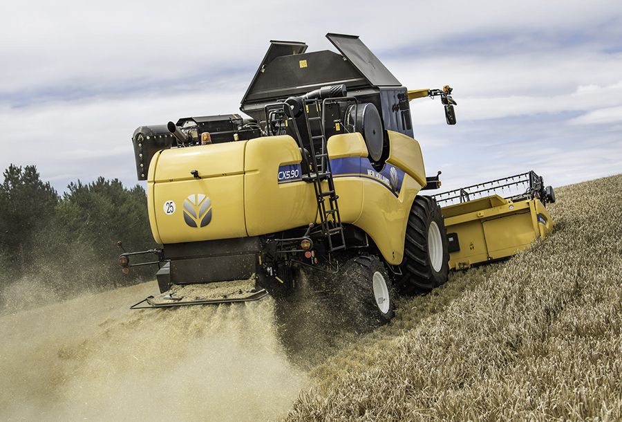 New Holland CX5.90 Hillside pour flanc de coteau avec capacité de mise à niveau de 38%