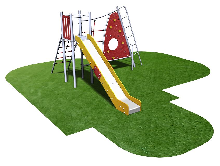 Structure de jeux 1 tour gamme delta - delta11501i - pour enfants de 4 ans et plus, capacité 10 enfants_2