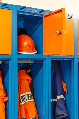 Vestiaire pompier JUNIOR avec casier sécurisé - 60 cm de largeur_2