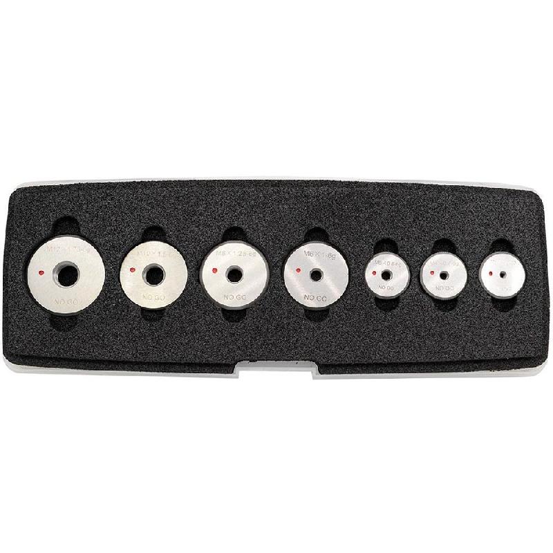 Jeu de 7 bagues filetées