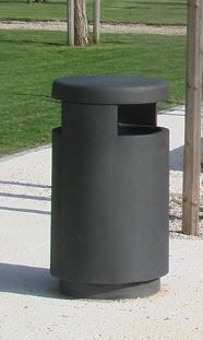 Urbus - Cendrier corbeille Larusdesign - Fonte et acier - Capacités 32L et 80L - Option cendrier 1L_2