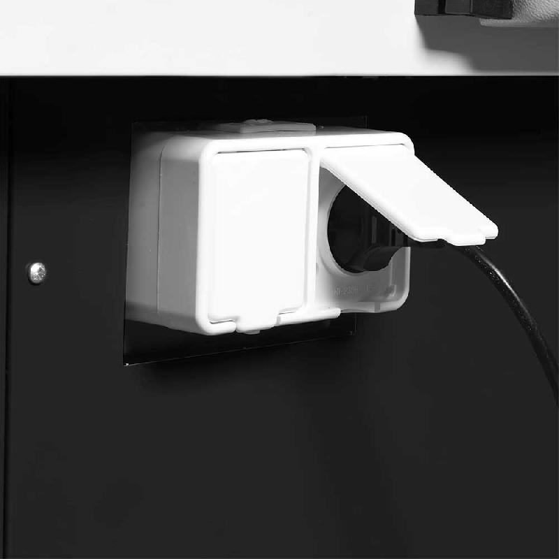Vitrine comptoir spécial poisson 1250 mm noire -1 à +5 °C | TEFCOLD SOCA-F12590B_2