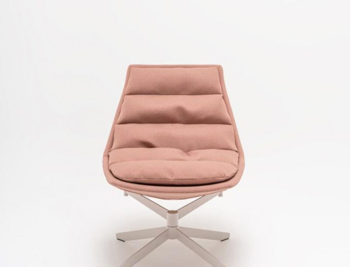 Siège design FATFRANK - pivotant à 360° avec piètement en métal_2