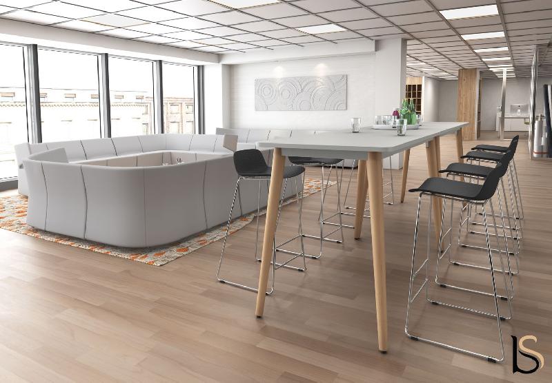 Table haute NIL - Mobel Linea - 160, Blanc_2