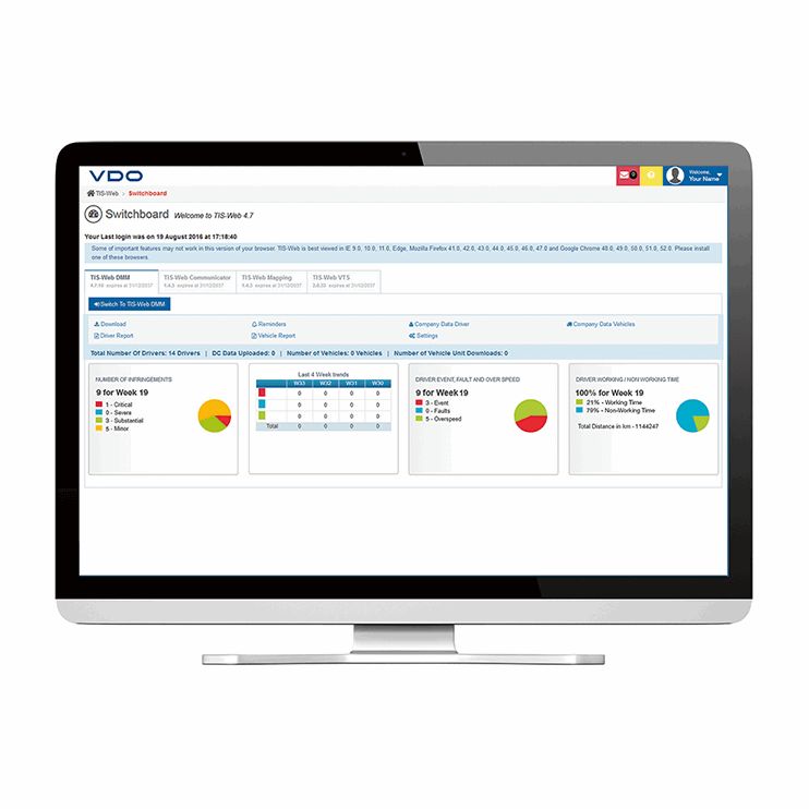 TIS-Web® - Logiciels tachygraphe modulable - Gestion de flotte VDO Fleet France_0