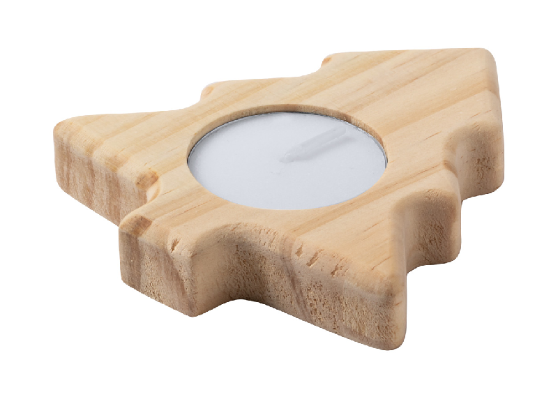 Bougie de Noël - Bougeoir naturel inclus - 37g_2