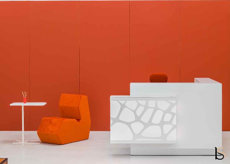 Banque d'accueil d'angle Organic avec éclairage - MDD - Droite_2