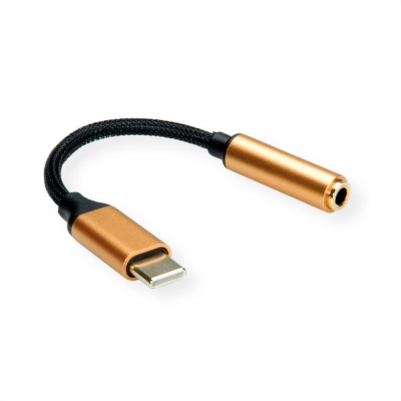 ROLINE GOLD Adaptateur Type C - 3,5mm Audio, M/F, 0,13 m_2