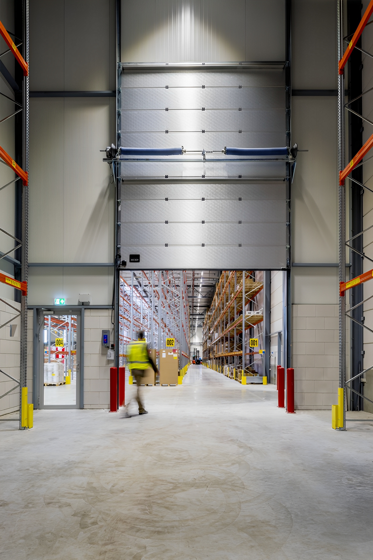 Porte sectionnelle industrielle réalisée à base de panneaux isolés, conçue pour préserver l'efficacité de votre entreprise_2