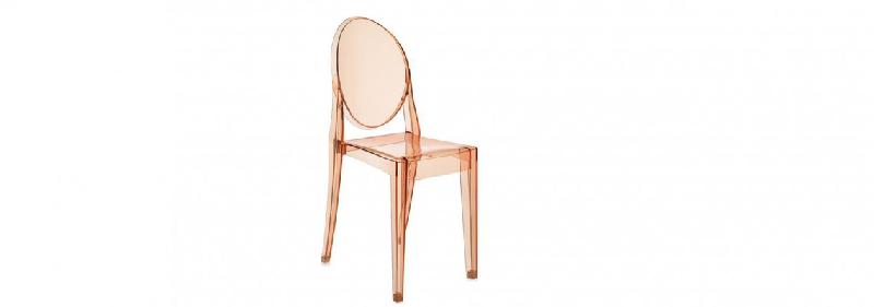 Victoria Ghost de Kartell - Chaise empilable design par Philippe Starck - stable et résistante_2