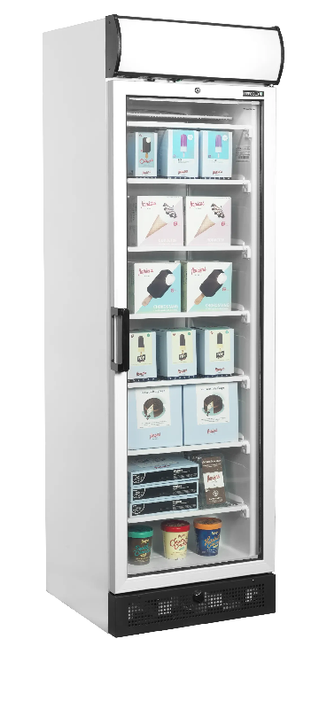 Congélateur vertical vitré UFFS371GCP ( 300 / 270L) Blanc TEFCOLD_2