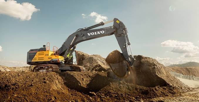 Équipement de construction Volvo EC750E haute productivité