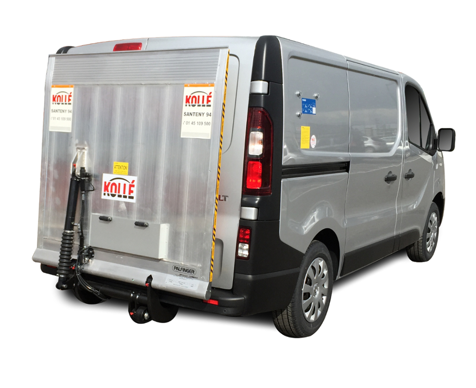 Plateforme repliable pour hayon élévateur avec une capacité de 500 kg