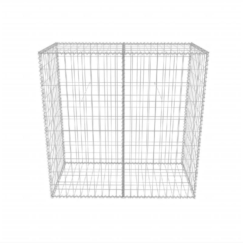 Vidaxl panier de gabion acier galvanisé 100x50x100 cm 142550_2