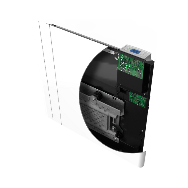 CHAMANE Radiateur plinthe 750W Blanc - Intuis - M119412_2