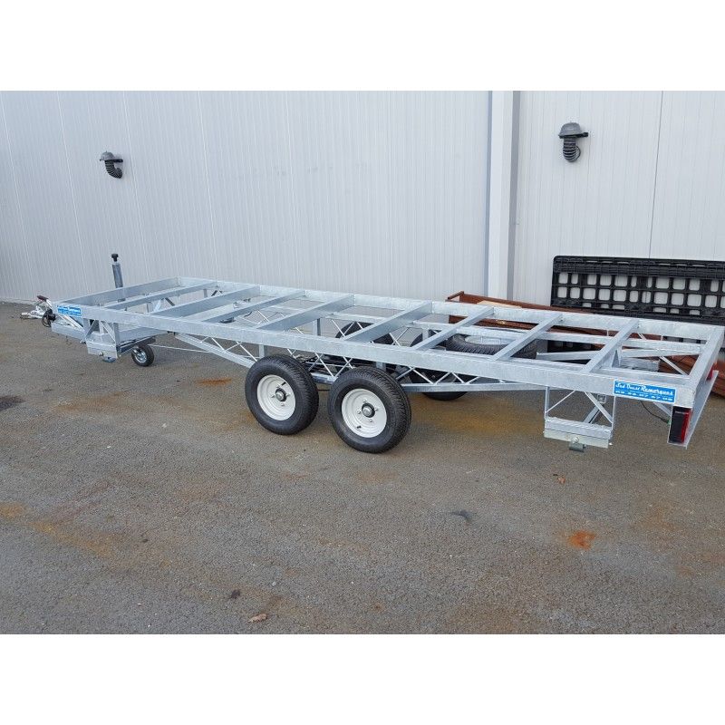 Châssis nu de remorque avec dimensions de 3 à 11 mètres