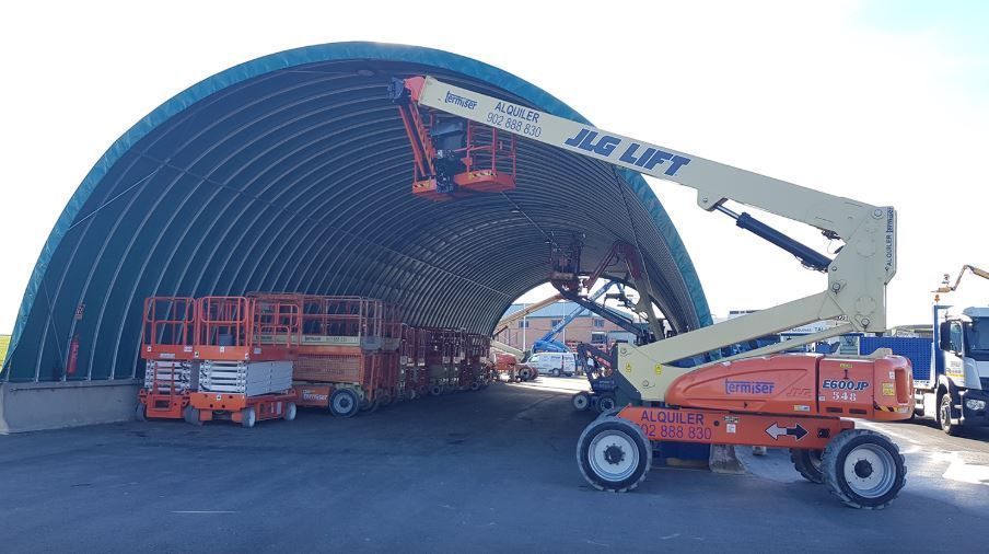 Tunnel de stockage Abristhor Industrie-BTP adaptable sur tous types de sols et sur blocs béton_3