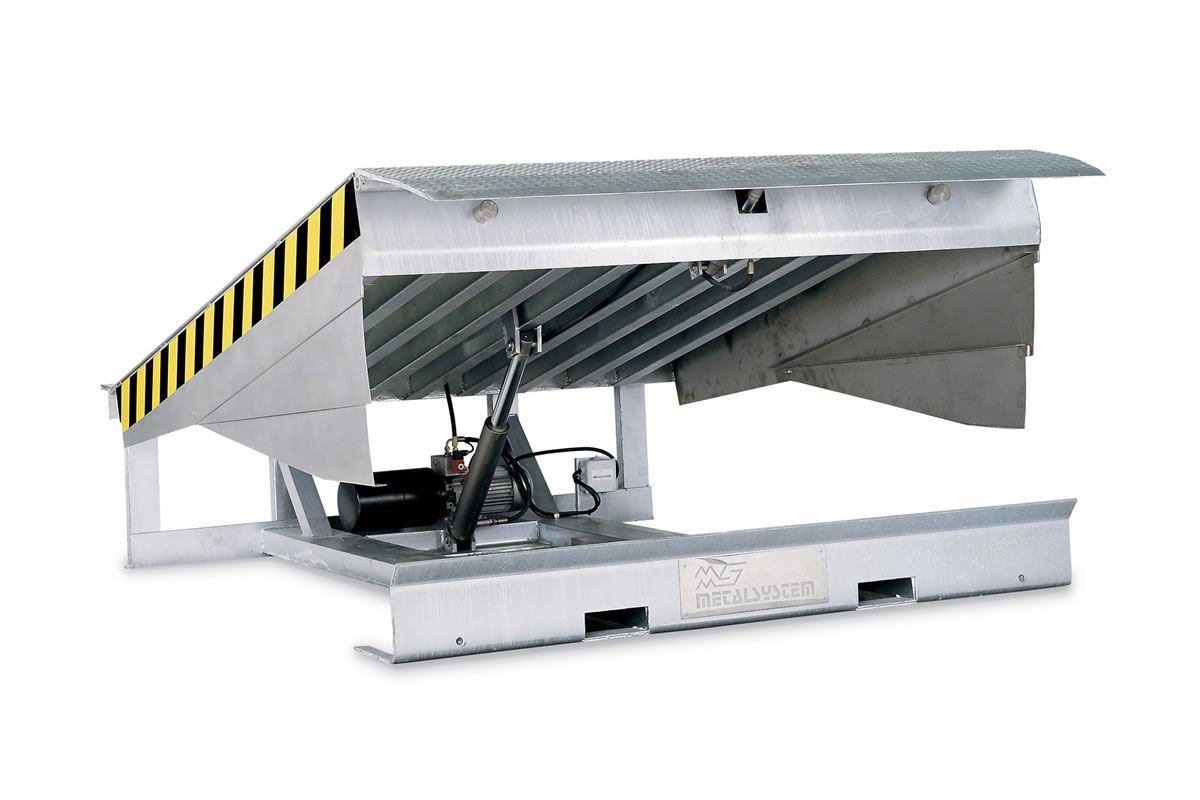MSRH Niveleur de quai - Metalsystem - largeur 1800 à 2000 mm - lèvre rabattable en acier inoxydable ou galvanisé_2